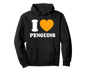 J'aime Les Pingouins I Love Penguins Sweat à Capuche