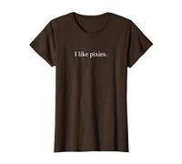 J'aime Les Pixies T-Shirt, Femme, Marron, XS