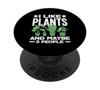 J'aime Les Plantes, passionné de Plantes Amusant, Jardinier Amateur PopSockets PopGrip Adhésif