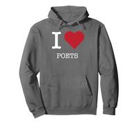 J'aime Les poètes, J'aime Les poètes Sweat à Capuche, Unisexe pour Adultes, Asphalte, M
