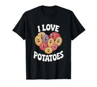 J'aime Les Pommes de Terre Mignonnes et drôles T-Shirt Graphique avec Valeur