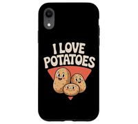 J'aime Les Pommes de Terre Mignonnes Kawaii Visages Coque pour iPhone XR