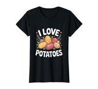 J'aime Les Pommes de Terre, Un Joli Design Amusant T-Shirt Graphique avec Valeur