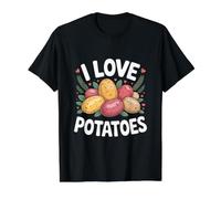 J'aime Les Pommes de Terre, Un Joli Design Amusant T-Shirt Graphique avec Valeur