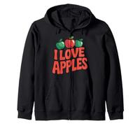 J'aime Les Pommes ! Fun Fruit Lovers Sweat à Capuche
