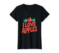 J'aime Les Pommes ! Fun Fruit Lovers T-Shirt Graphique avec Valeur