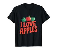 J'aime Les Pommes ! Fun Fruit Lovers T-Shirt Graphique avec Valeur