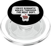 J'aime Les promenades romantiques à Travers Le Service de Viande. Blague Carnivore PopSockets PopGrip pour MagSafe