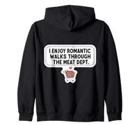 J'aime Les promenades romantiques à Travers Le Service de Viande. Blague Carnivore Sweat à Capuche