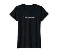 J'aime Les Pumas - Typographie drôle T-Shirt, Femme, Noir, XXL