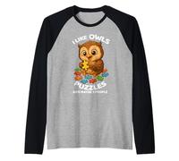 J'aime Les Puzzles de hiboux et Peut-être 3 Personnes Qui Disent avec Humour Que J'aime Les hiboux Manche Raglan