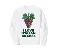J'aime Les Raisins Italiens, Fruits d'été méditerranéens rétro Sweatshirt