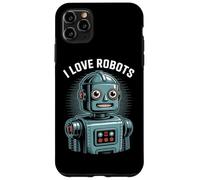 J'aime les robots, amateur de robots rétro et vintage Coque pour iPhone 11 Pro Max