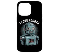 J'aime les robots, amateur de robots rétro et vintage Coque pour iPhone 14 Pro Max