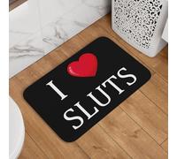 J'aime Les Salopes Paillasson D'Entree Doux Tapis De Douche Durable Tapis De Bain pour Extérieur Cuisine Porte 40X60Cm