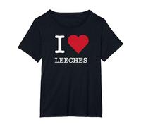 J'aime Les sangsues, J'adore Les sangsues T-Shirt, Femme Grandes Tailles, Noir, 5X