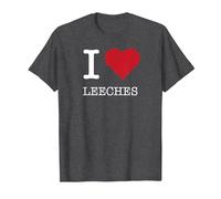J'aime Les sangsues, J'adore Les sangsues T-Shirt, Homme, Chiné Foncé, 5XL