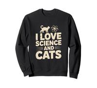 J'aime Les Sciences et Les Chats, Un Geek passionné Sweatshirt