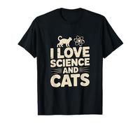 J'aime Les Sciences et Les Chats, Un Geek passionné T-Shirt