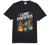 J'aime Les statistiques et Les Graphiques de Science des données Comfort Colors Adult Heavyweight T-Shirt