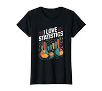 J'aime Les statistiques et Les Graphiques de Science des données T-Shirt Graphique avec Valeur