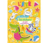 J'aime les stickers - Vive l'été ! - + de 500 autocollants ! Des stickers pailletés, des sickers à colorier - Collectif - Hemma - broché - Document jeunesse