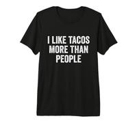 J'aime Les Tacos Plus Que Les Gens Taco T-Shirt Haut de Gamme