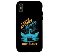 J'aime Les tempêtes, Pas d'influence, Les observateurs météorologiques et Les Fans de Science Coque pour iPhone X/XS