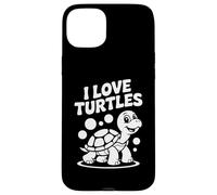 J'aime les tortues, de jolis animaux de dessin animé Coque pour iPhone 15 Plus