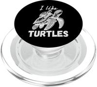 J'aime Les Tortues Dessin d'une Tortue de mer Maritime Hawaï USA PopSockets PopGrip pour MagSafe