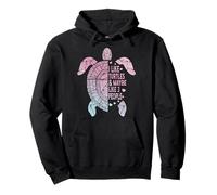 J'aime les tortues et peut-être 3 personnes qui aiment le tie-dye drôle Sweat à Capuche