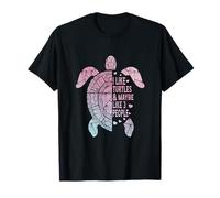 J'aime les tortues et peut-être 3 personnes qui aiment le tie-dye drôle T-Shirt