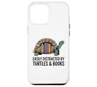 J'aime les tortues facilement distraits par les nerds des tortues et des livres Coque pour iPhone 12 Pro Max