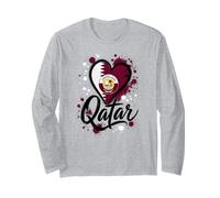 J'aime Les Vacances au Qatar, Les Voyages d'affaires, Le Drapeau, Le Tourisme en cœur Manche Longue