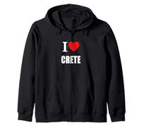 J'aime Les Vacances d'été ensoleillées en Crète Sweat à Capuche