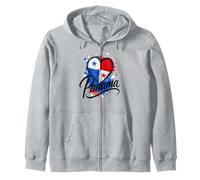 J'aime Les Vacances, Les Voyages touristiques au Panama, Le Drapeau en Forme de cœur et Le Design Artistique Sweat à Capuche