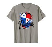 J'aime Les Vacances, Les Voyages touristiques au Panama, Le Drapeau en Forme de cœur et Le Design Artistique T-Shirt