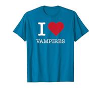 J'aime Les Vampires, J'aime Les Vampires T-Shirt, Homme, Saphir, 3XL