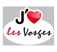 J'aime Les Vosges (5x3.7cm) - Sticker/Autocollant