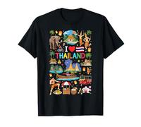 J'aime Les Voyages en Thaïlande et la Culture thaïlandaise T-Shirt