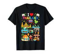 J'aime Les Voyages en Thaïlande et la Culture thaïlandaise T-Shirt