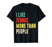 J'aime Les zèbres Plus Que Les Gens Funny Zebra Lover T-Shirt