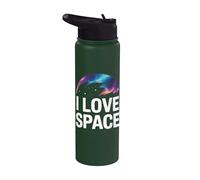 J'aime l'espace, les rêves célestes, l'aventure cosmique Stainless Steel Insulated Water Bottle