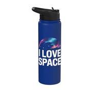 J'aime l'espace, les rêves célestes, l'aventure cosmique Stainless Steel Insulated Water Bottle