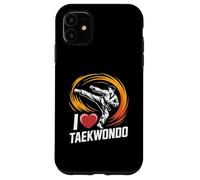 J'aime l'esprit des arts martiaux pour les passionnés de taekwondo Coque pour iPhone 11