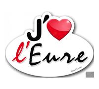 J'aime L'eure (15x11cm) - Sticker/Autocollant