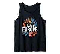 J'aime l'Europe, monuments emblématiques, Travel Pride Débardeur