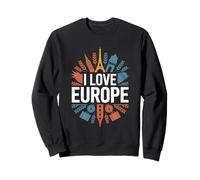 J'aime l'Europe, monuments emblématiques, Travel Pride Sweatshirt