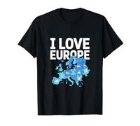 J'aime l'europe : Puzzle et Aventure T-Shirt Graphique avec Valeur