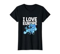 J'aime l'europe : Puzzle et Aventure T-Shirt Graphique avec Valeur